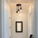 Plafondlamp zwart 3-lichts modern industrieel - Jake