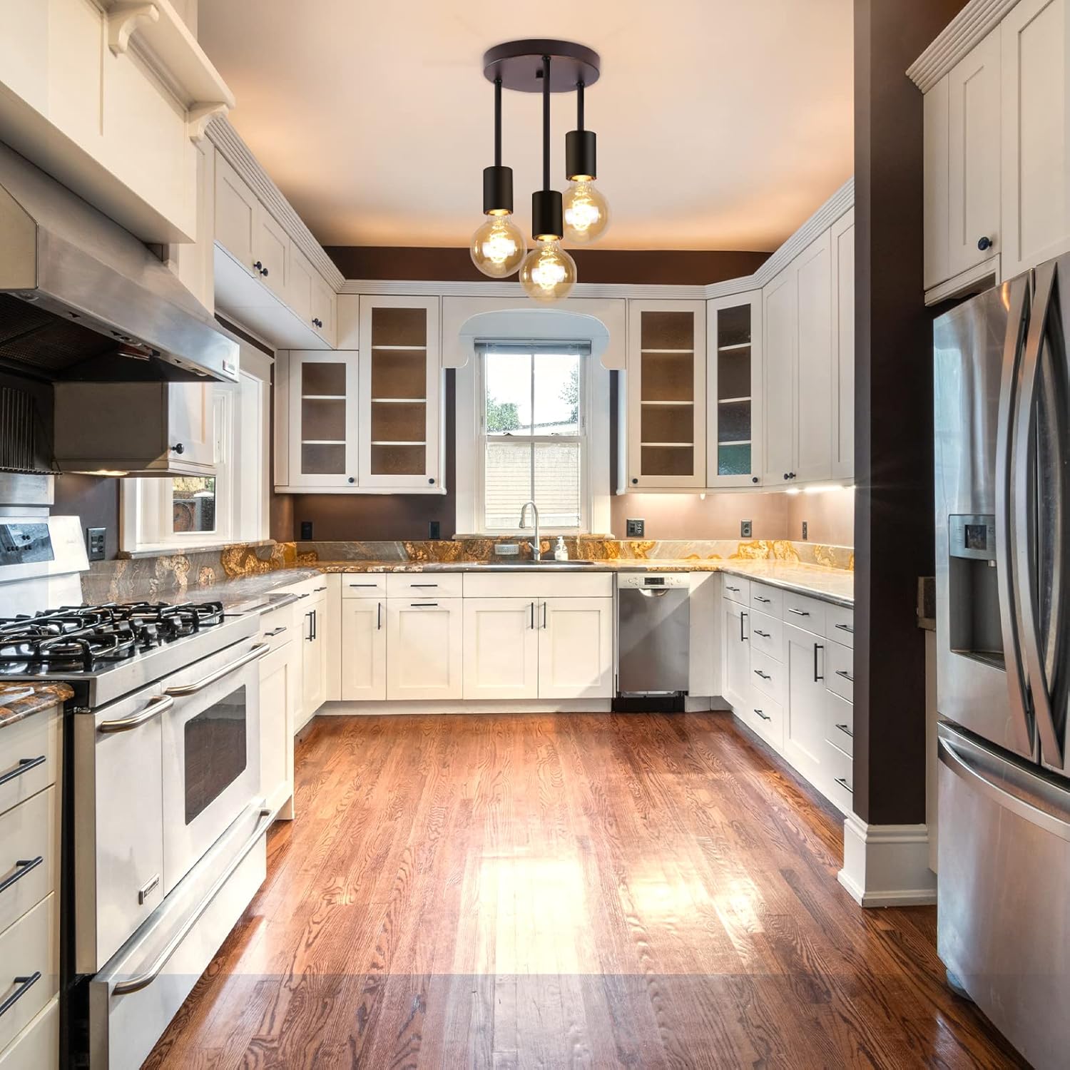 Plafondlamp zwart 3-lichts modern industrieel - Jake