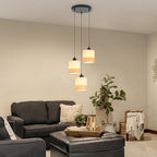 Jane Hanglamp, beige/zwart