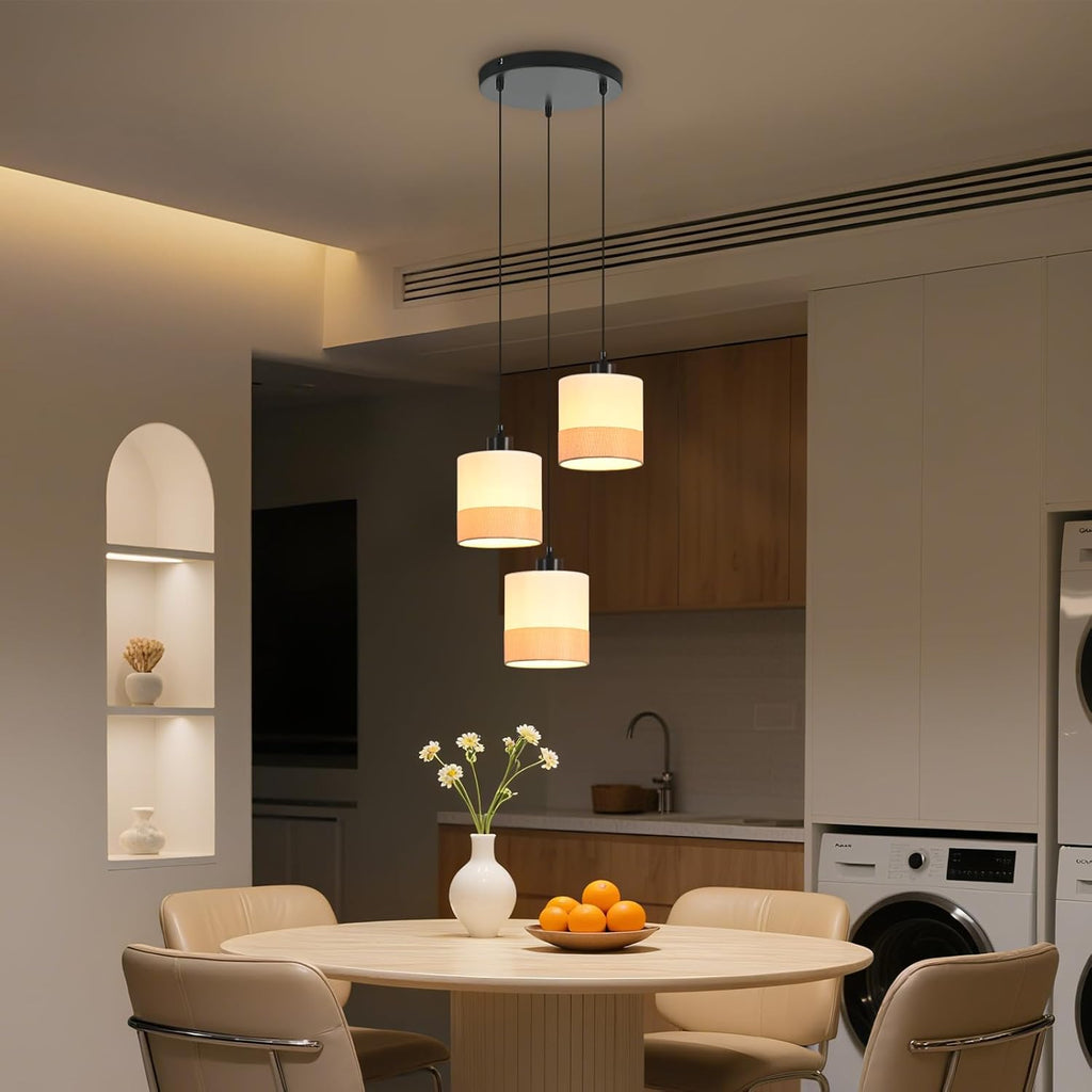 Jane Hanglamp, beige/zwart