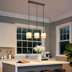 Jane Hanglamp, beige/zwart