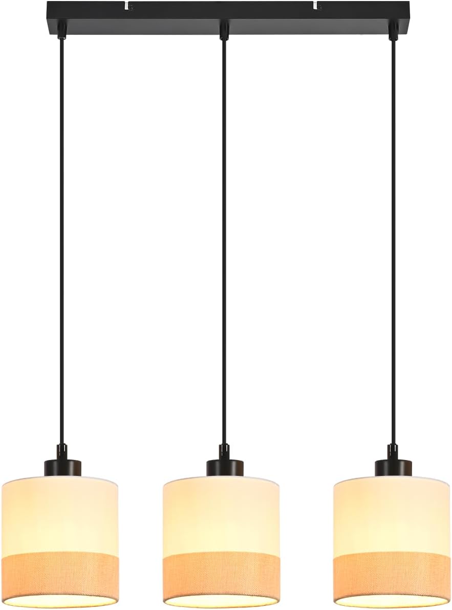 Jane Hanglamp, beige/zwart