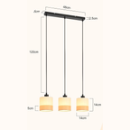 Jane Hanglamp, beige/zwart