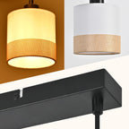 Jane Hanglamp, beige/zwart