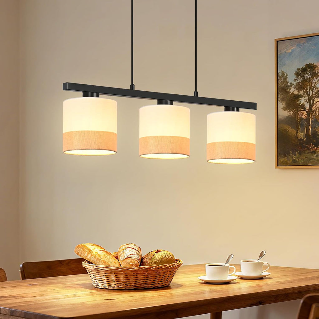 Jane Hanglamp, beige/zwart
