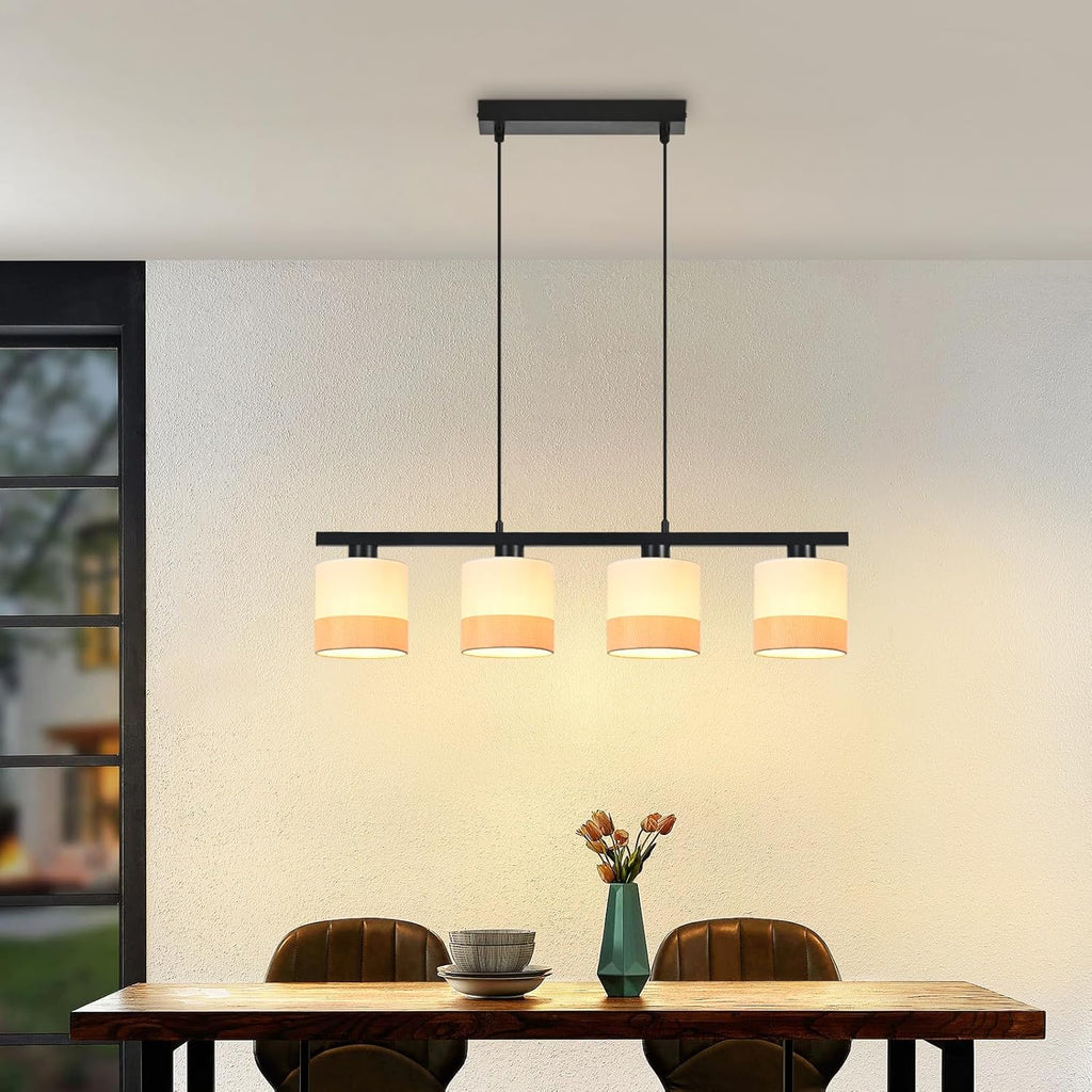 Jane Hanglamp, beige/zwart