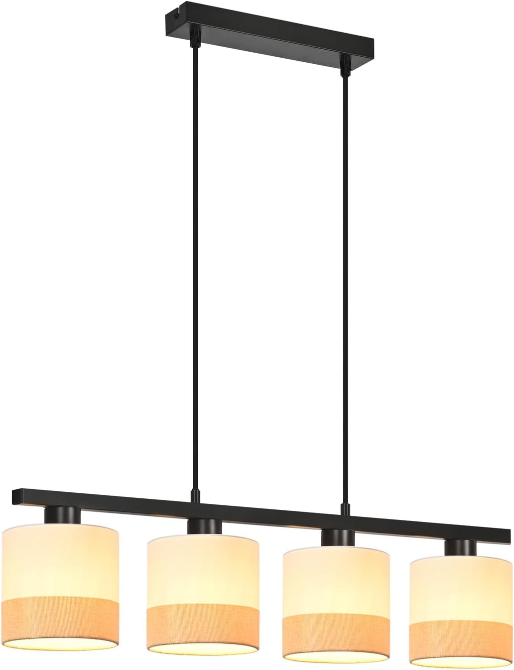 Jane Hanglamp, beige/zwart