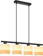 Jane Hanglamp, beige/zwart