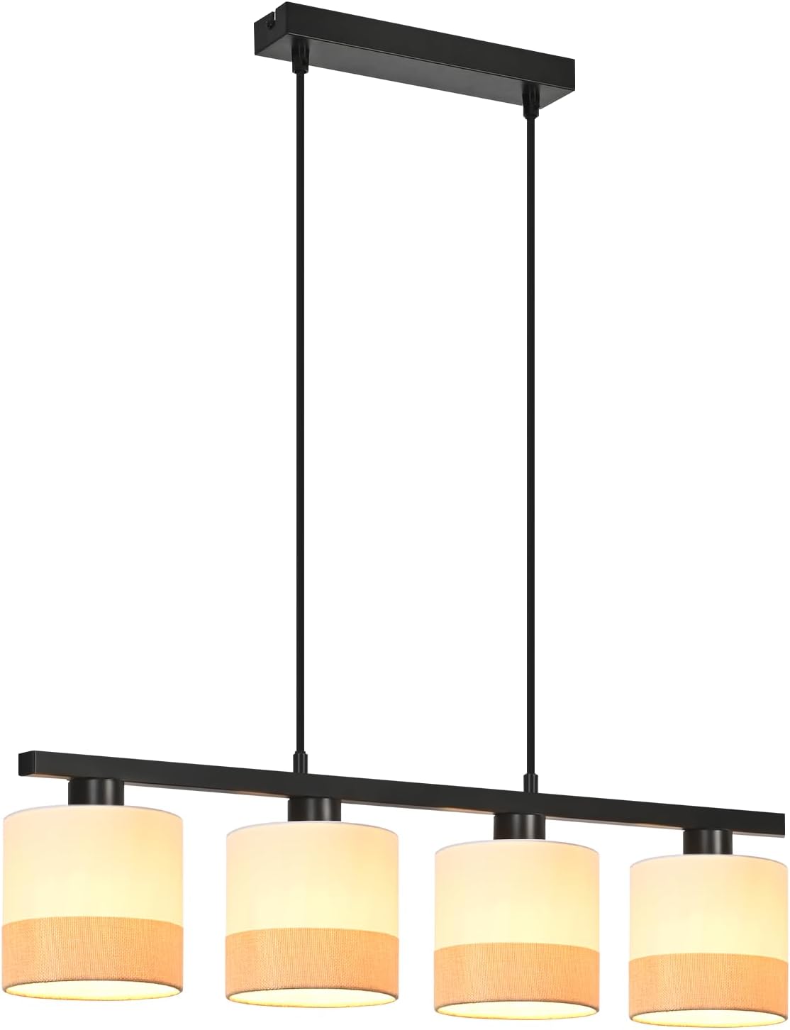 Jane Hanglamp, beige/zwart