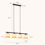 Jane Hanglamp, beige/zwart