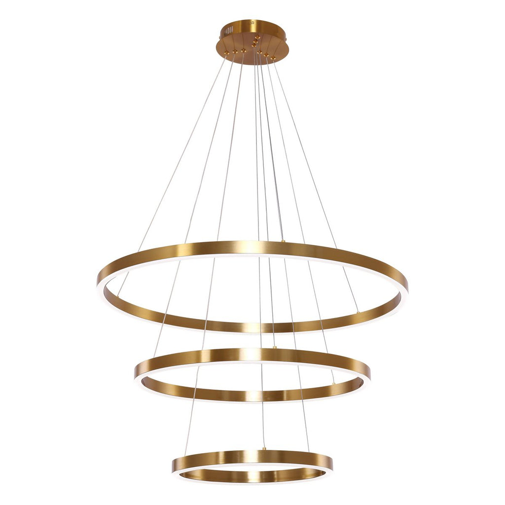 Hanglamp Neo Copper Gold - 3-Ring 40+60+80cm