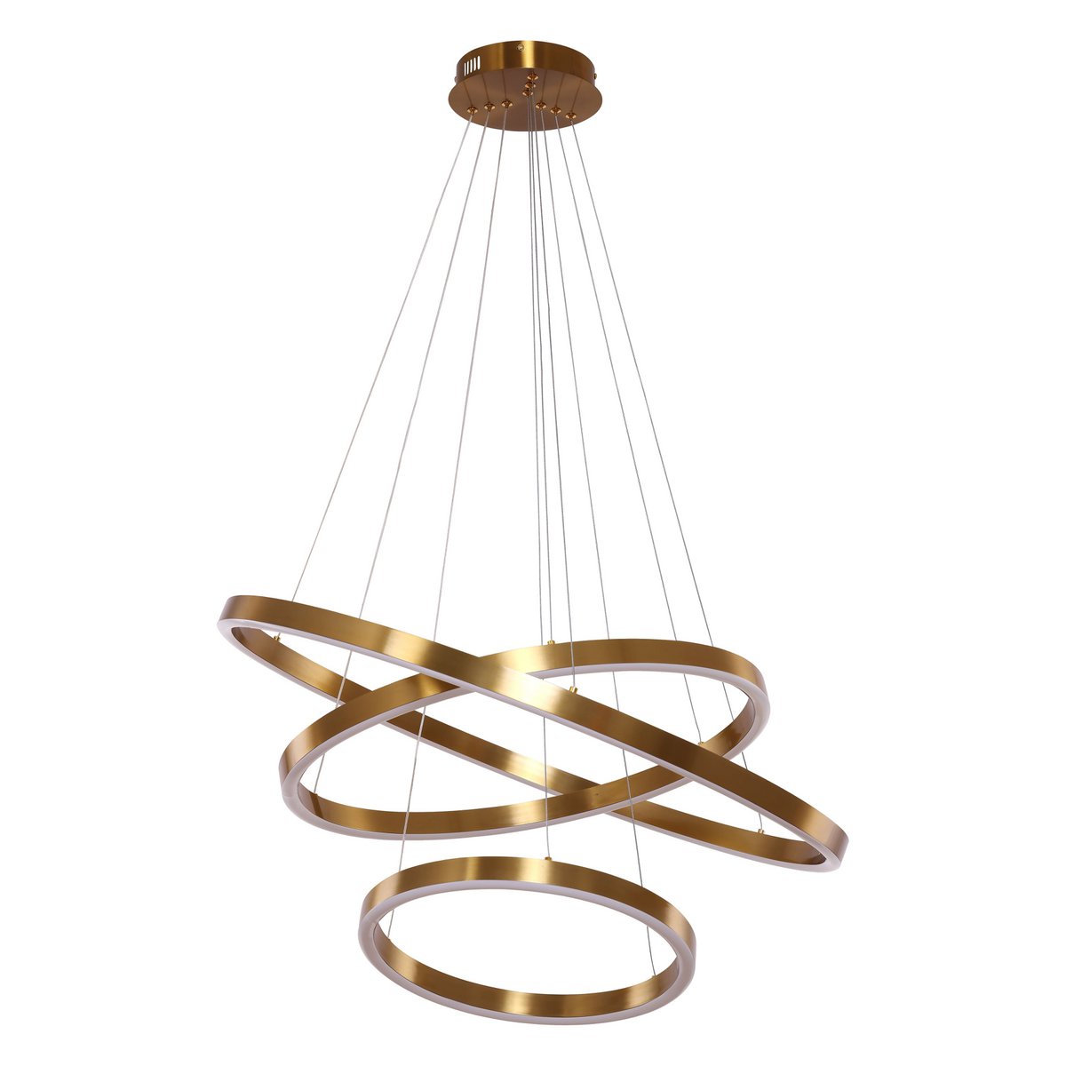 Hanglamp Neo Copper Gold - 3-Ring 40+60+80cm