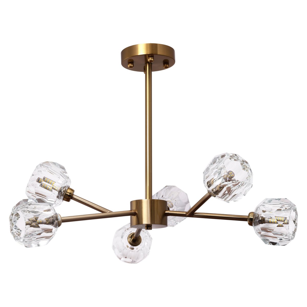 Hanglamp Rosy Copper Gold - 6 Lichtpunten
