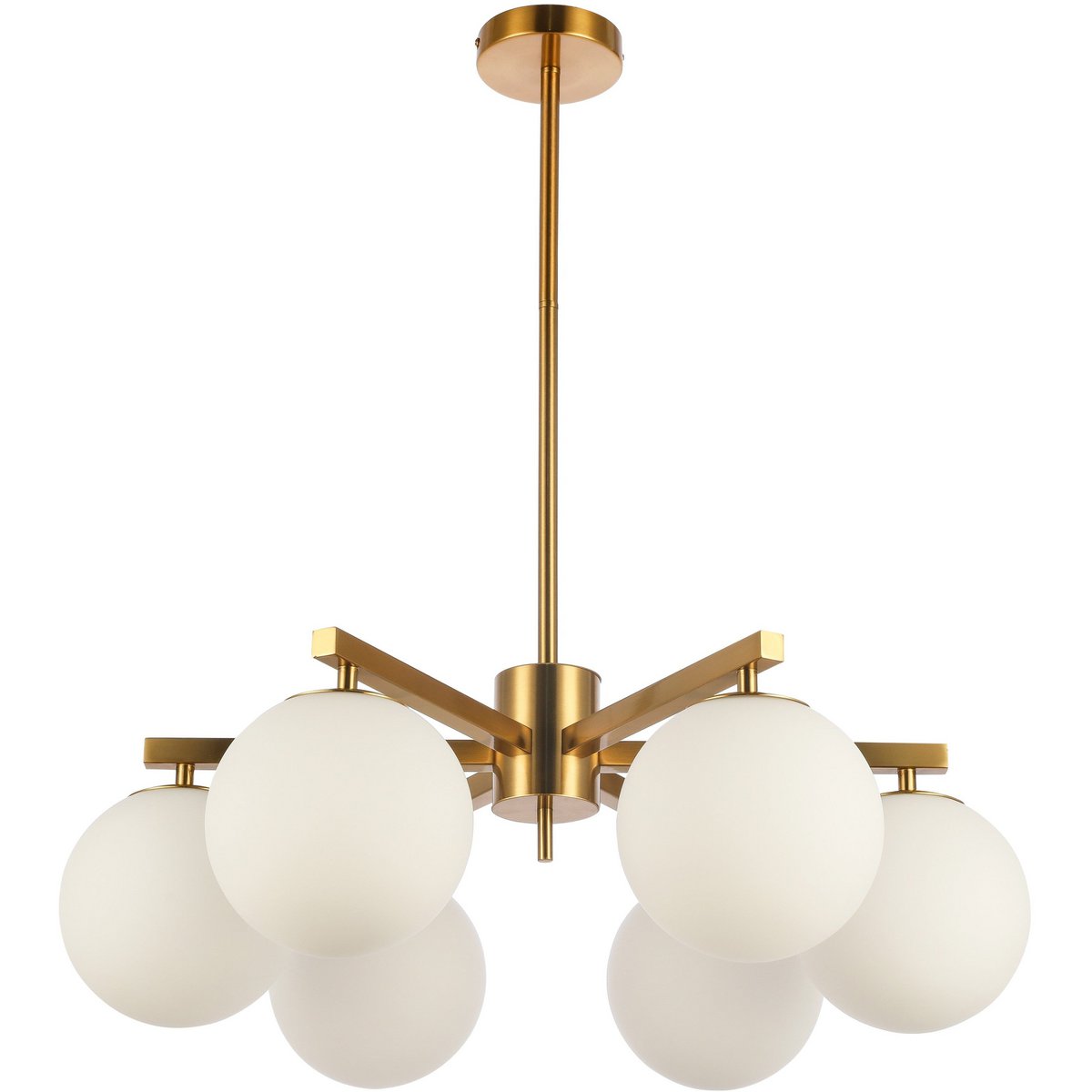 Hanglamp Stella Wit Goud 6-licht