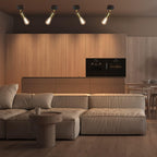 Plafondlamp / Wandlamp - zwart/goud - 1 Lichtpunt - Jake