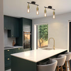 Plafondlamp / Wandlamp - zwart/goud - 2 Lichtpunten - Jake