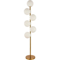 Vloerlamp Jenna Wit Goud