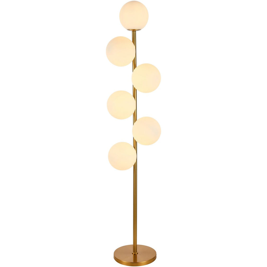 Vloerlamp Jenna Wit Goud