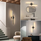 Moderne Wandlamp Zwart – LED Designlamp met Warm Licht – Liora