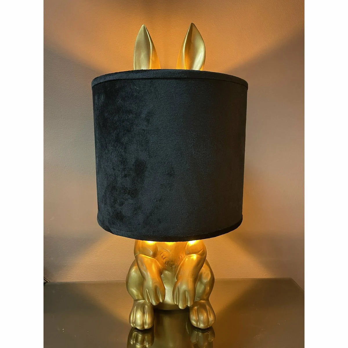 Lucky Bunny Gold Tafellamp