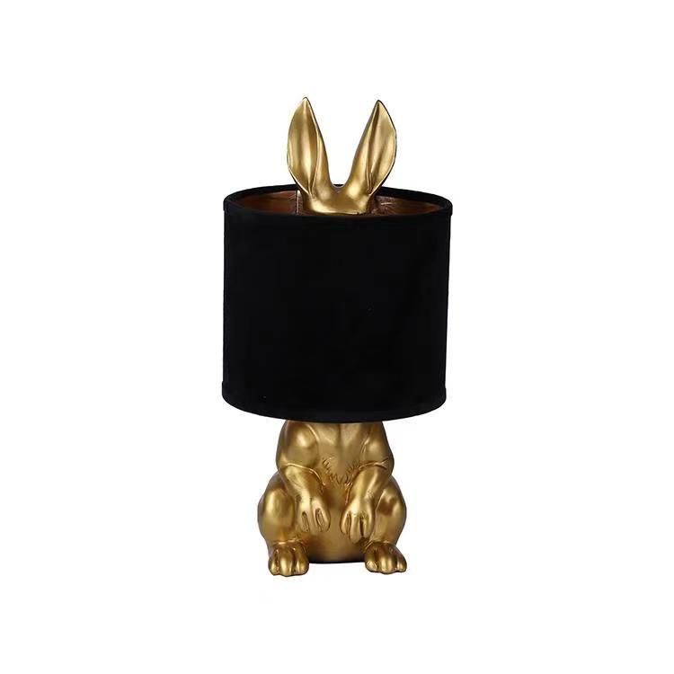 Lucky Bunny Gold Tafellamp