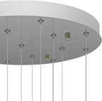 Glazen Bol Hanglamp met kristallen – 15 Lichtpunten – Orbix